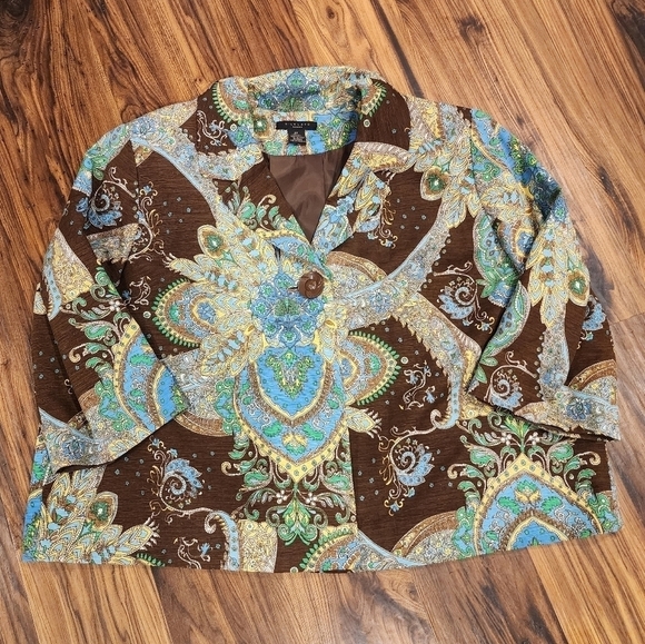 Silkland Paisley Jacket Boho - Picture 1 of 14